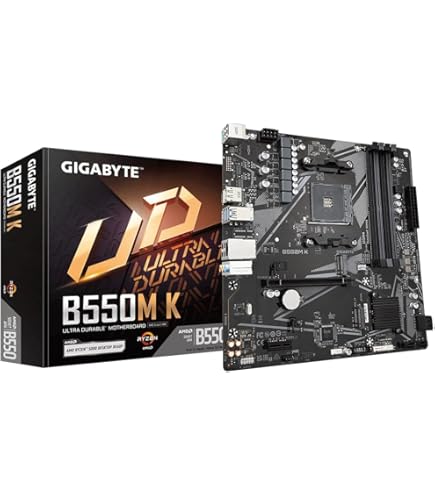 Amazon.com: GIGABYTE B550M K AMD AM4 Micro-ATX Motherboard