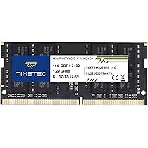 Timetec 16GB DDR4 2400MHz PC4-19200 Non-ECC Unbuffered 1.2V CL17