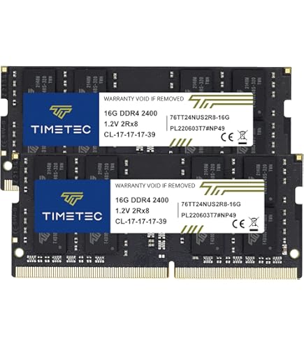 Timetec 32GB KIT(2x16GB) DDR4 3200MHz (or 2933MHz or 2666MHz) PC4