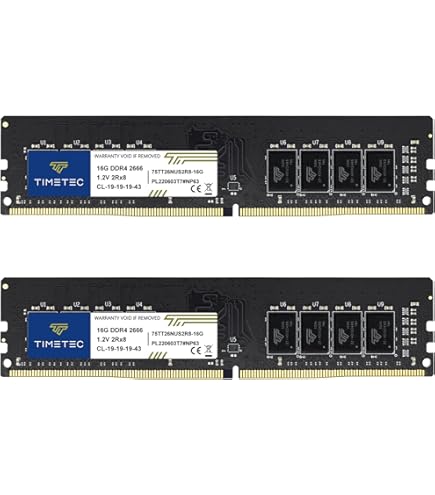 Kingston Memory Bundle with 32GB (2 x 16GB) DDR4 PC4-21300 2666MHz