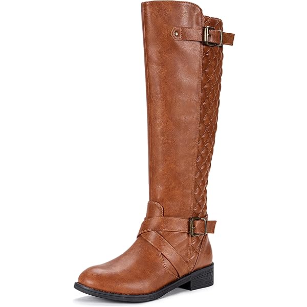 Amazon.com | Forever Mango-21 Women's Winkle Back Shaft Side Zip