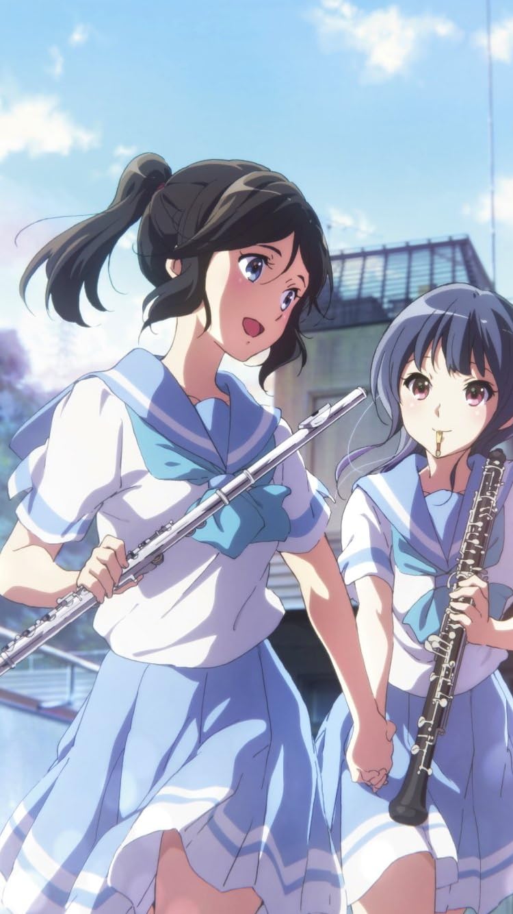 響け!ユーフォニアム 傘木希美,鎧塚みぞれ iPhone SE/8/7/6s(750×1334)
