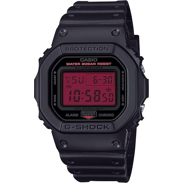 Amazon.com: Casio G-Shock Black Resin Red Digital Oversized Watch
