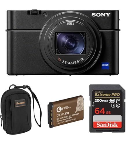 Amazon.com : Sony RX100 VII Premium Compact Camera with Grip and 2