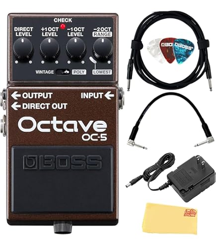 Amazon.com: BOSS Oc-5 Octave Guitar And Bass Effect Pedal with