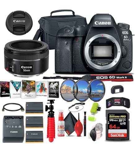 Amazon.com : Canon EOS 6D Mark II DSLR Camera with 24-105mm f/4L