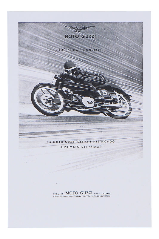 Moto Guzzi Postcards vintage 100 years 1921-2021 Spare Parts for