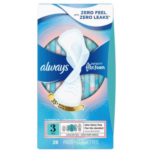 Always Infinity with FlexFoam Pads, Size 3, Extra Heavy, with