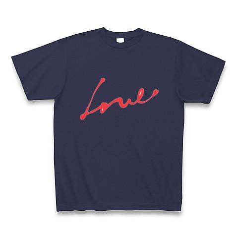 LOVE ラブ 愛 インク筆記体 Tシャツを購入|デザインTシャツ通販【ClubT】