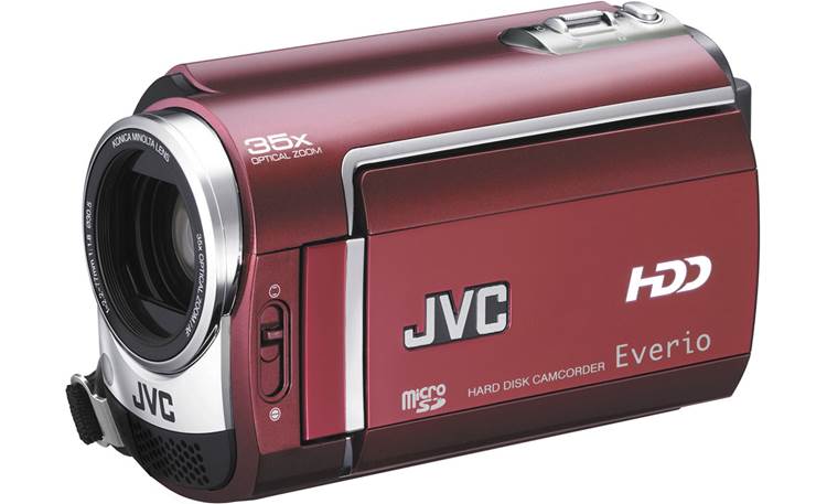 JVC GZ-MG330 (Ruby Red) 30GB hard drive/microSD™ card camcorder