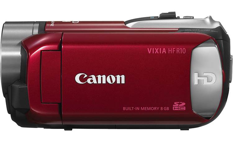 Canon VIXIA HF R10 (Red) HD camcorder with 8GB flash memory (Red