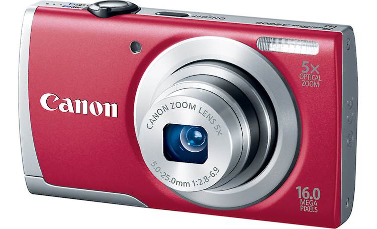 Canon PowerShot A2600 (Red) 16-megapixel digital camera with 5X