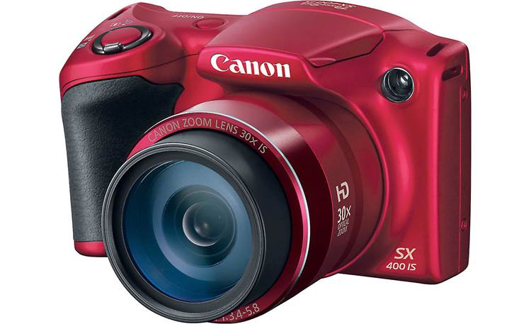 Canon PowerShot SX400 IS (Red) 16-megapixel camera with 30X zoom