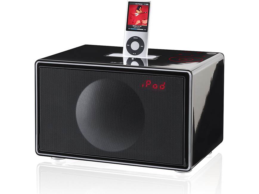 Geneva Sound System Model S (Black) Clock Radio with dock for iPod