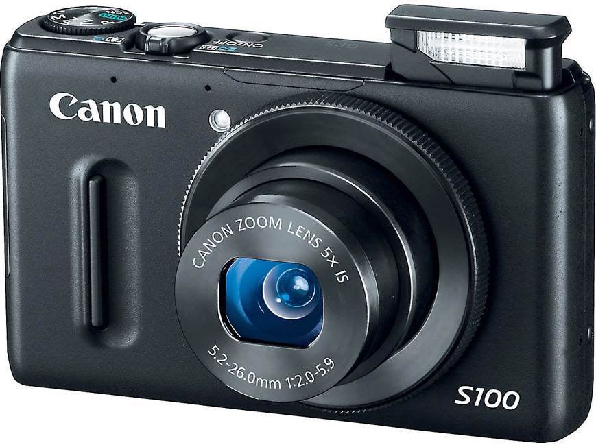 Canon PowerShot S100 (Black) 12.1-megapixel digital camera with 5X