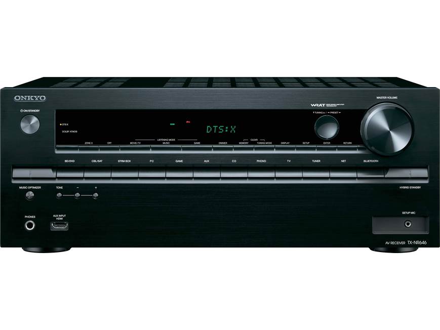 Onkyo TX-NR646 7.2-channel home theater receiver with Wi-Fi