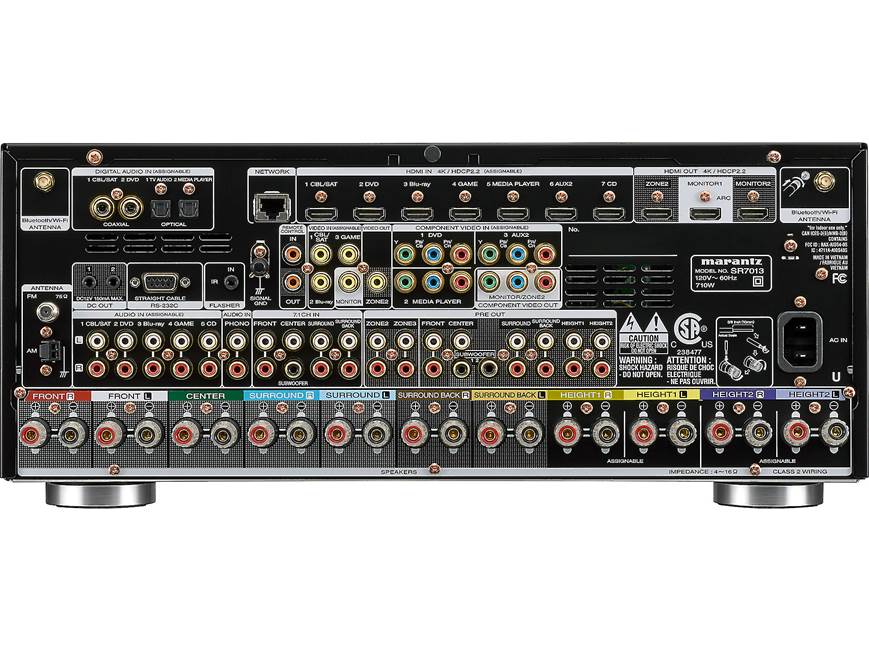 Marantz SR7013 9.2-channel home theater receiver with Wi-Fi, Apple