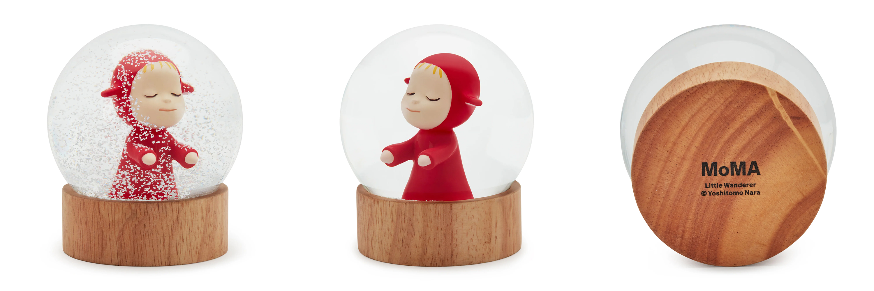 奈良美智のスノードームで冬を彩る。「スノードーム Little Wanderer