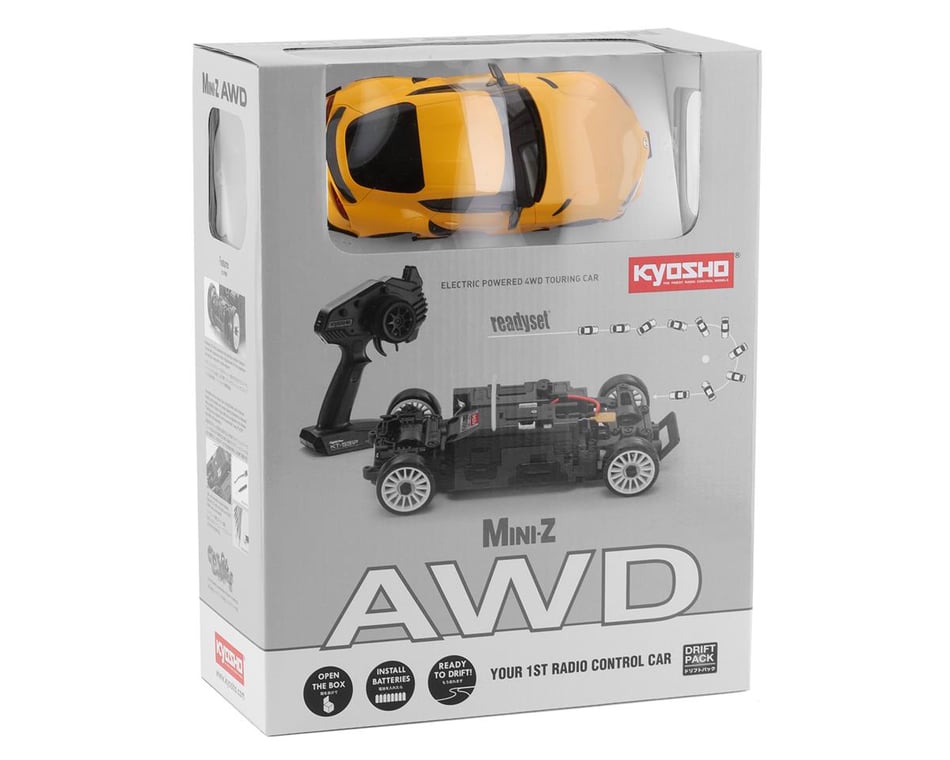 Kyosho MA-020 AWD Mini-Z ReadySet w/Toyota GR Supra Body (Yellow