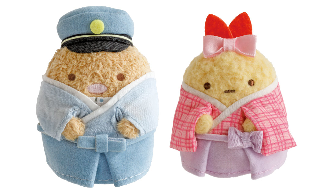大正ロマンな「とんかつ＆えびふらいのしっぽ」のてのりぬいぐるみ