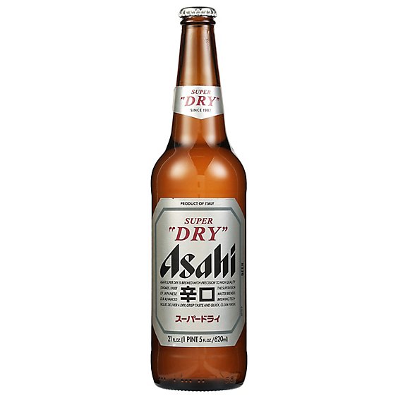 Asahi Super Dry Beer Bottles - 21.4 Fl. Oz. - safeway