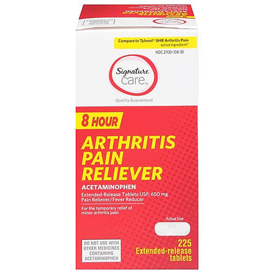 Signature Select/Care Pain Relief Arthritis Tabs 650mg - 225 CT