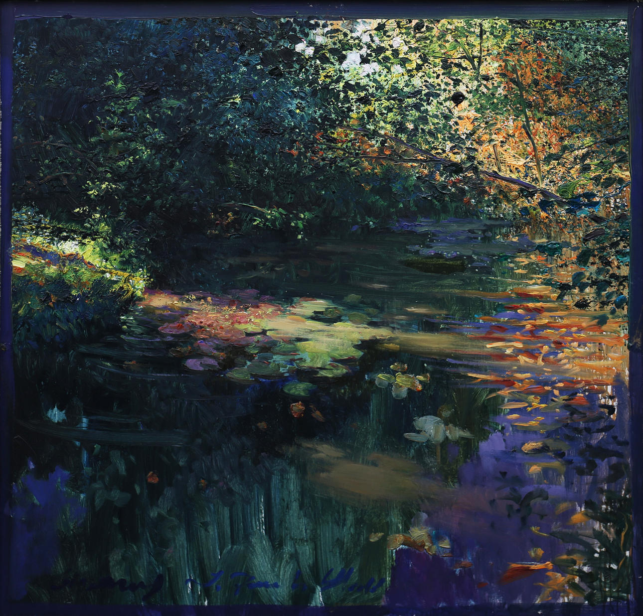 JOAQUÍN TORRENTS LLADÓ. Lake landscape. Art - Paintings - Auctionet