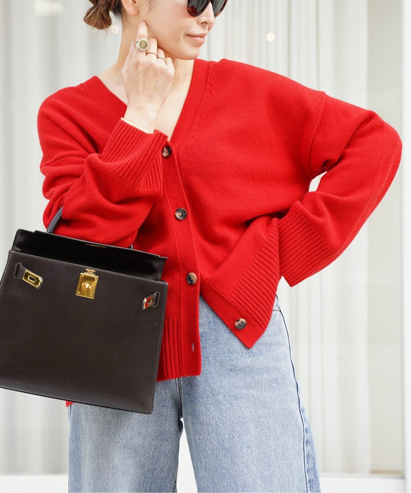 Charlotte Vネック カーディガン（カーディガン）｜Deuxieme Classe