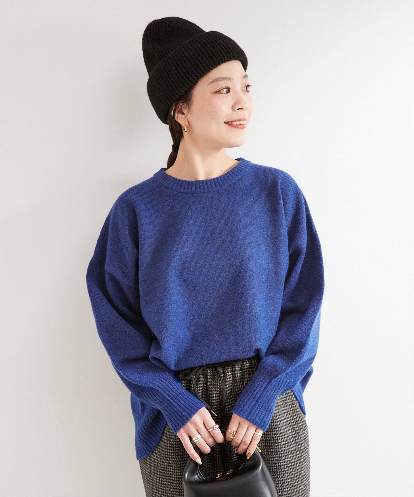 ウール混クルーネックプルオーバー（ニット／セーター）｜B.C STOCK