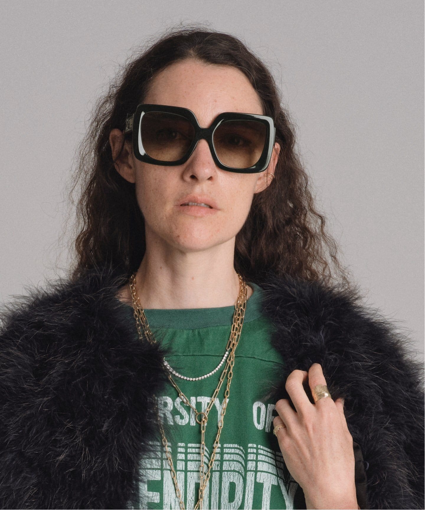 EMMANUELLE KHANH/エマニュエル カーン】 SQUARE SUNGLASSES