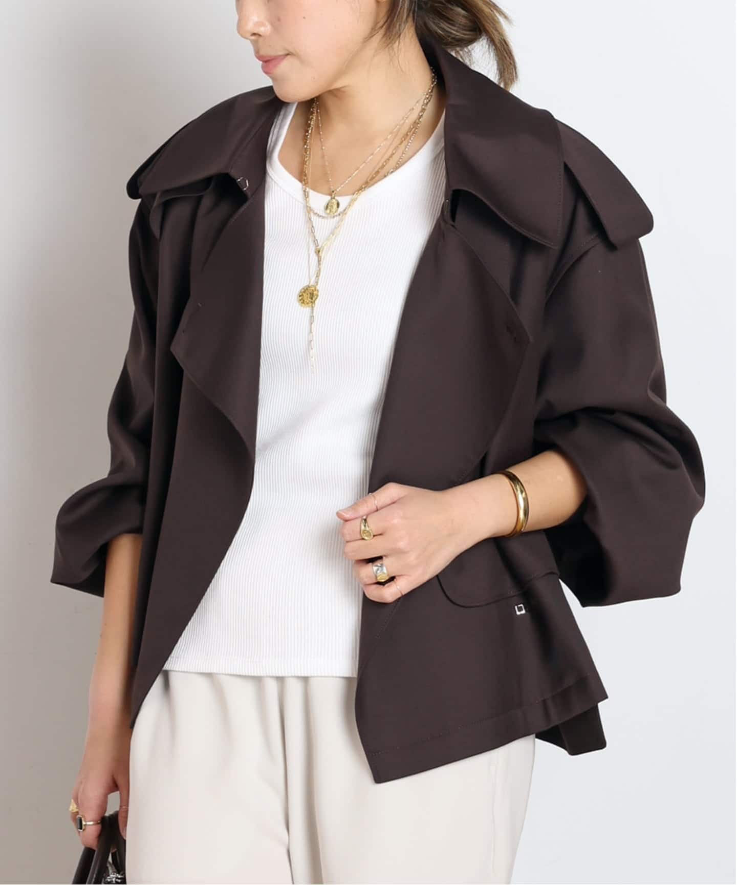 MINITZ/ミニッツ】別注SHORT TRENCH JACKET（トレンチコート）｜AP