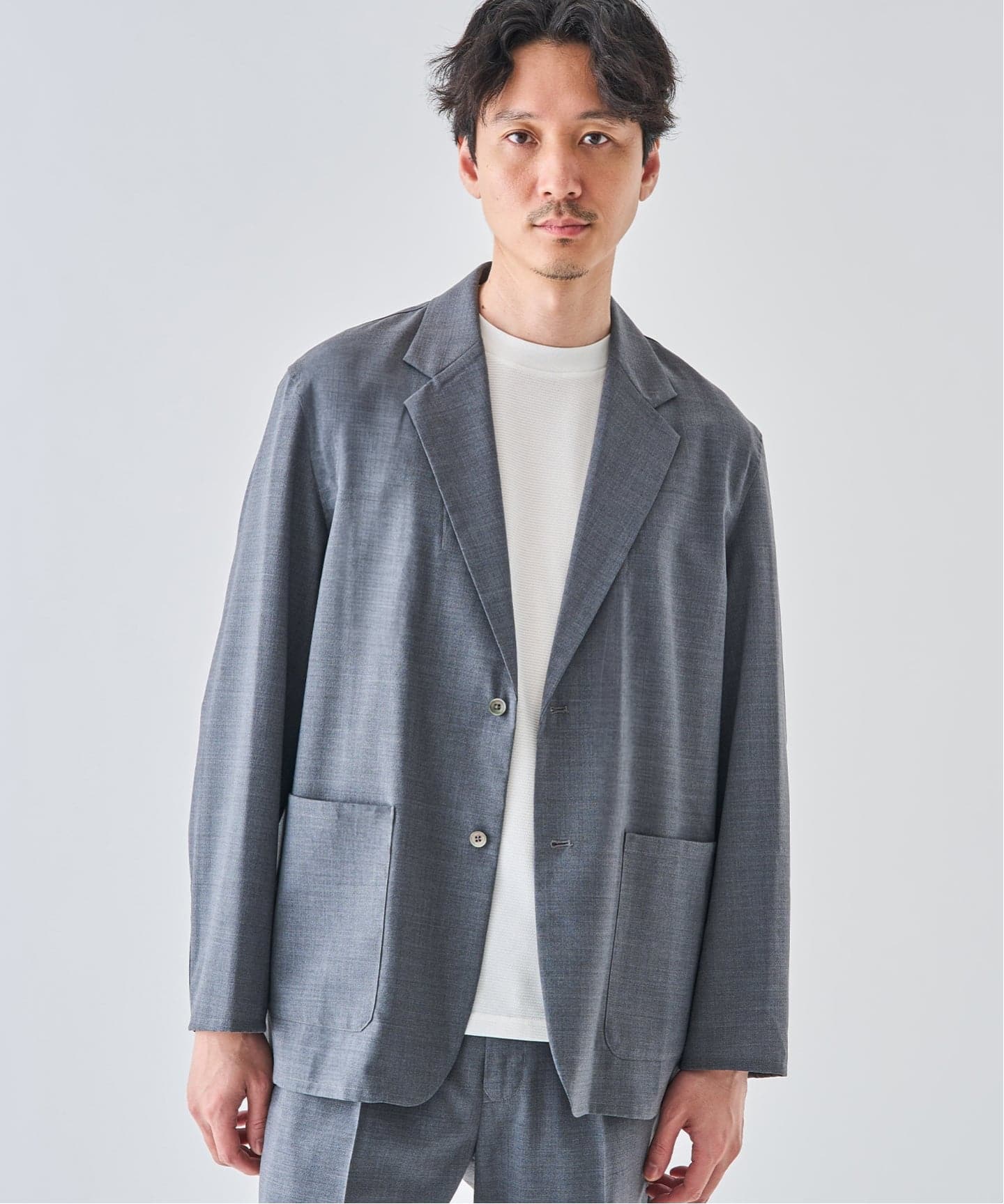 予約》Washable トロピカル シャツ ジャケット【セットアップ着用可