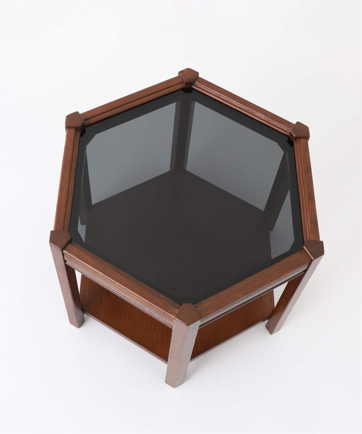 BROOKS HEXAGON TABLE ブラックガラス ブルックスヘキサゴン（テーブル