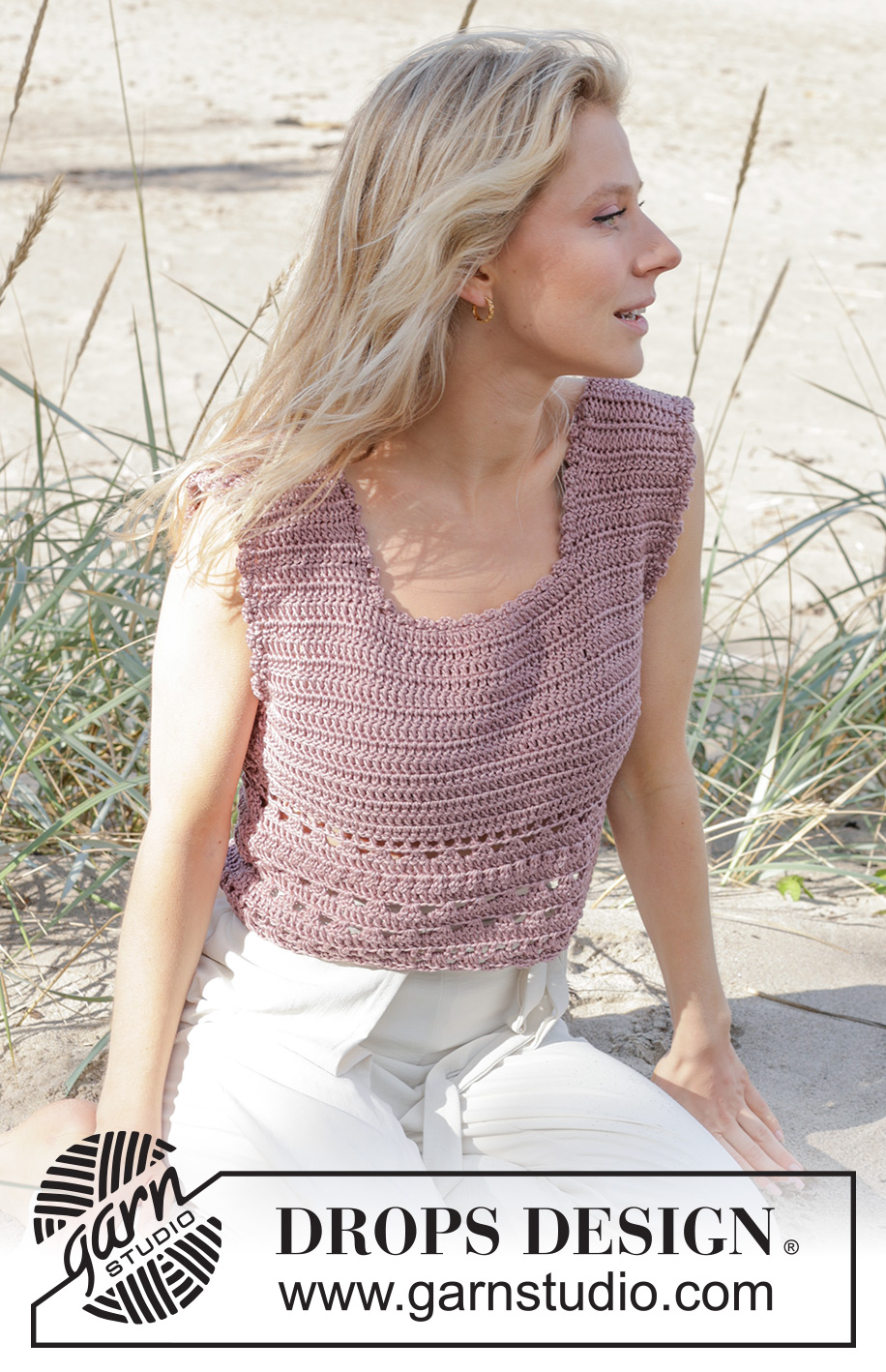 Beach Rendezvous Top / DROPS 239-29 - Free crochet patterns by