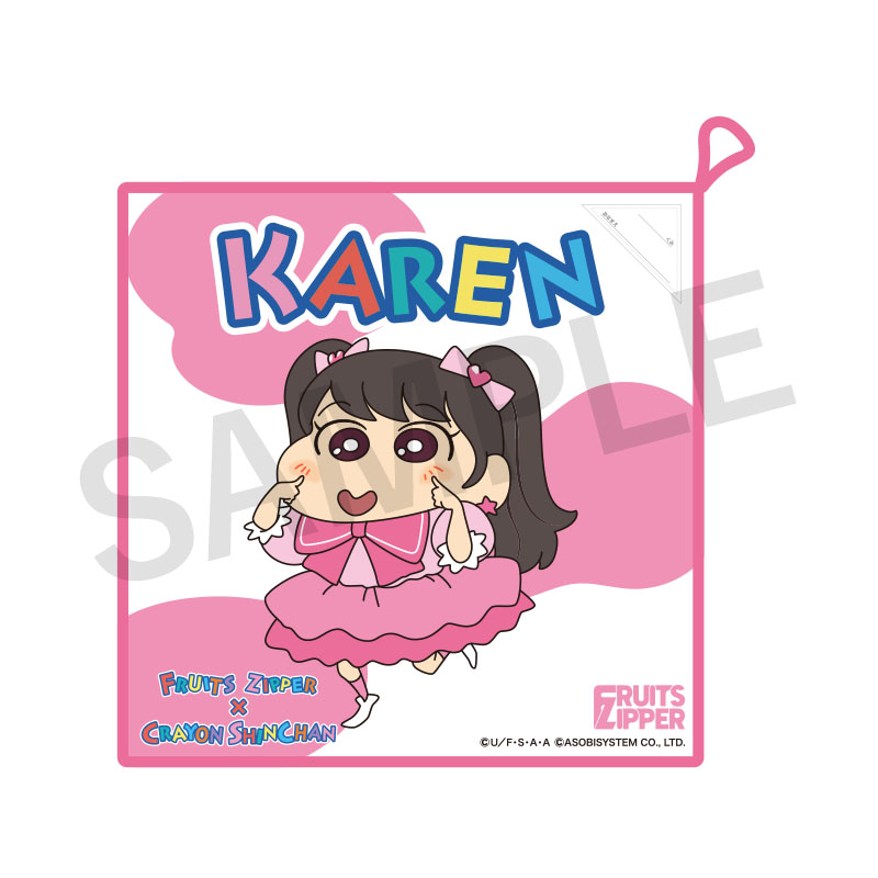 FRUITS ZIPPER おなまえハンドタオル feat.クレヨンしんちゃん