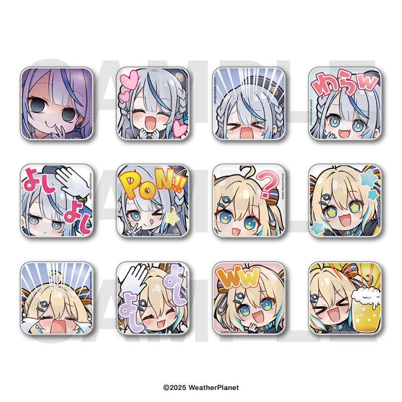 WeatherPlanet トレーディングスタンプ缶バッジ BOX【EDITH ONLINE