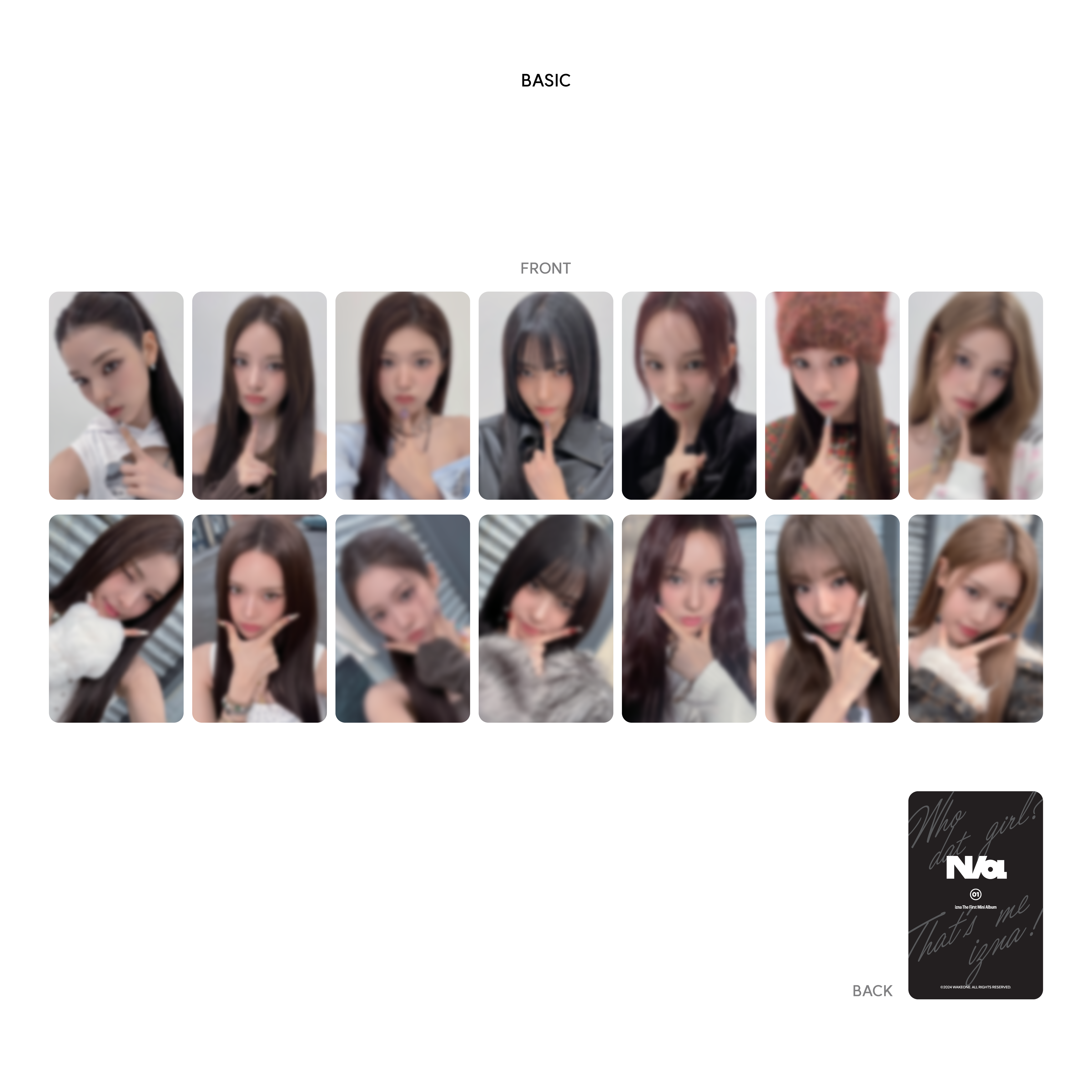 izna RANDOM TRADING PHOTOCARD SET(ランダム3種）【HANTEO JAPAN MALL】