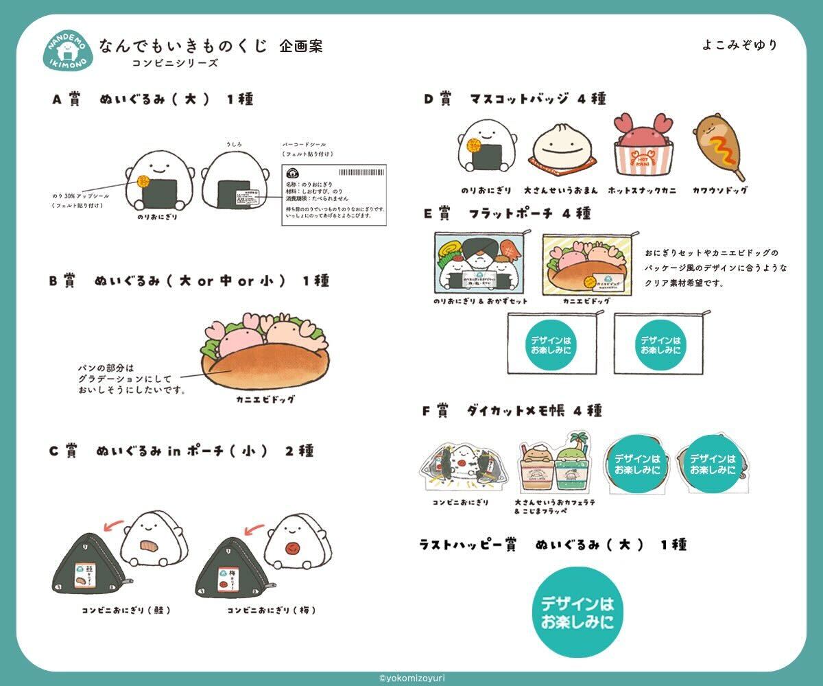 なんもの初のくじ商品！／コンビニをモチーフにしたデザインのアイテム