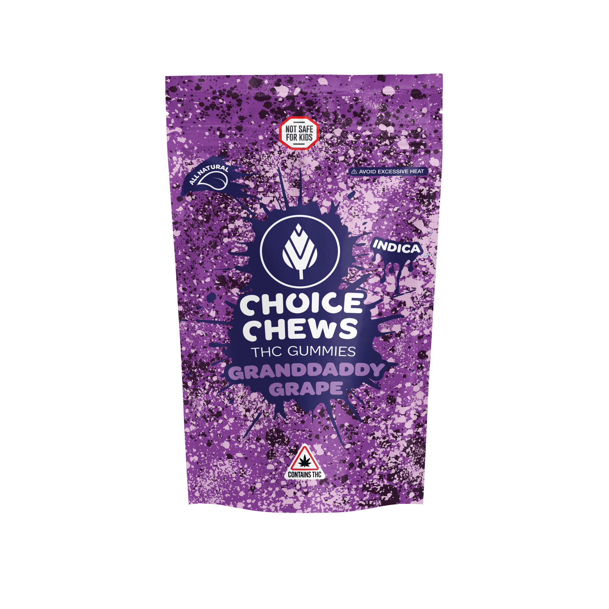 Buy Choice Chews Grandaddy Grape | 20pk | 100mg - Kosa Cannabis