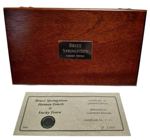 Bruce Springsteen Human Touch / Lucky Town - Wooden Box Set UK CD