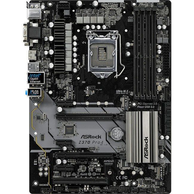 ASRock Z370 PRO4 Desktop Motherboard - 1x Socket H4 LGA-1151
