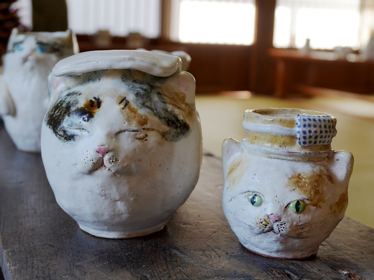 松本で松浦唱子さん「ねこづくし」展 - 松本経済新聞