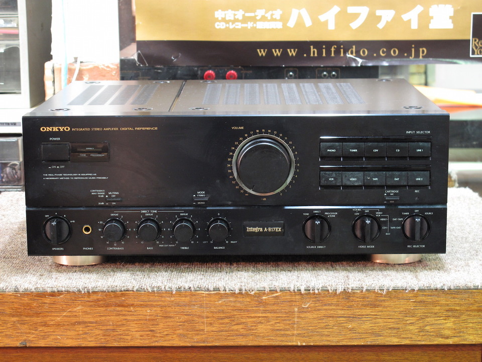 ONKYO A-817EX プリメインアンプ 整備済動作良好 美品 ONKYO integra A