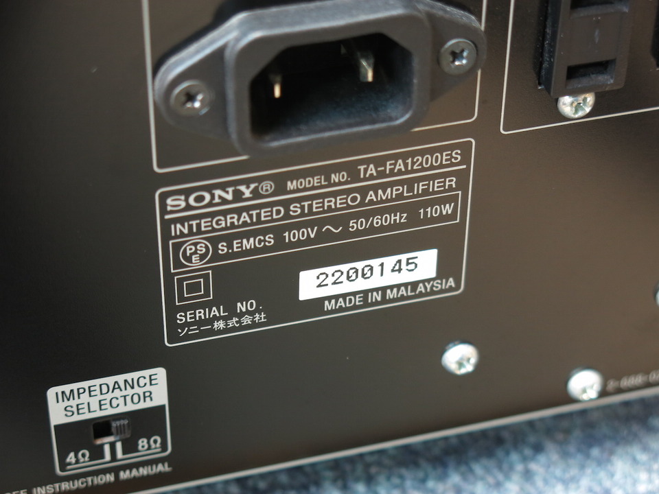TA-FA1200ES SONY - 中古オーディオ 高価買取・販売 ハイファイ堂