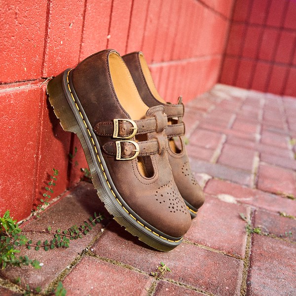 Womens Dr. Martens 8065 Mary Jane Casual Shoe - Dark Brown | Journeys