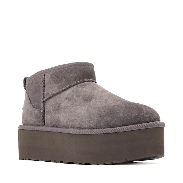 Womens UGG® Classic Ultra Mini Platform Boot - Dark Grey | Journeys