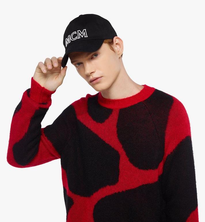 Adjustable MCM Essentials Logo Cap in Cotton Twill Black | MCM ®JP