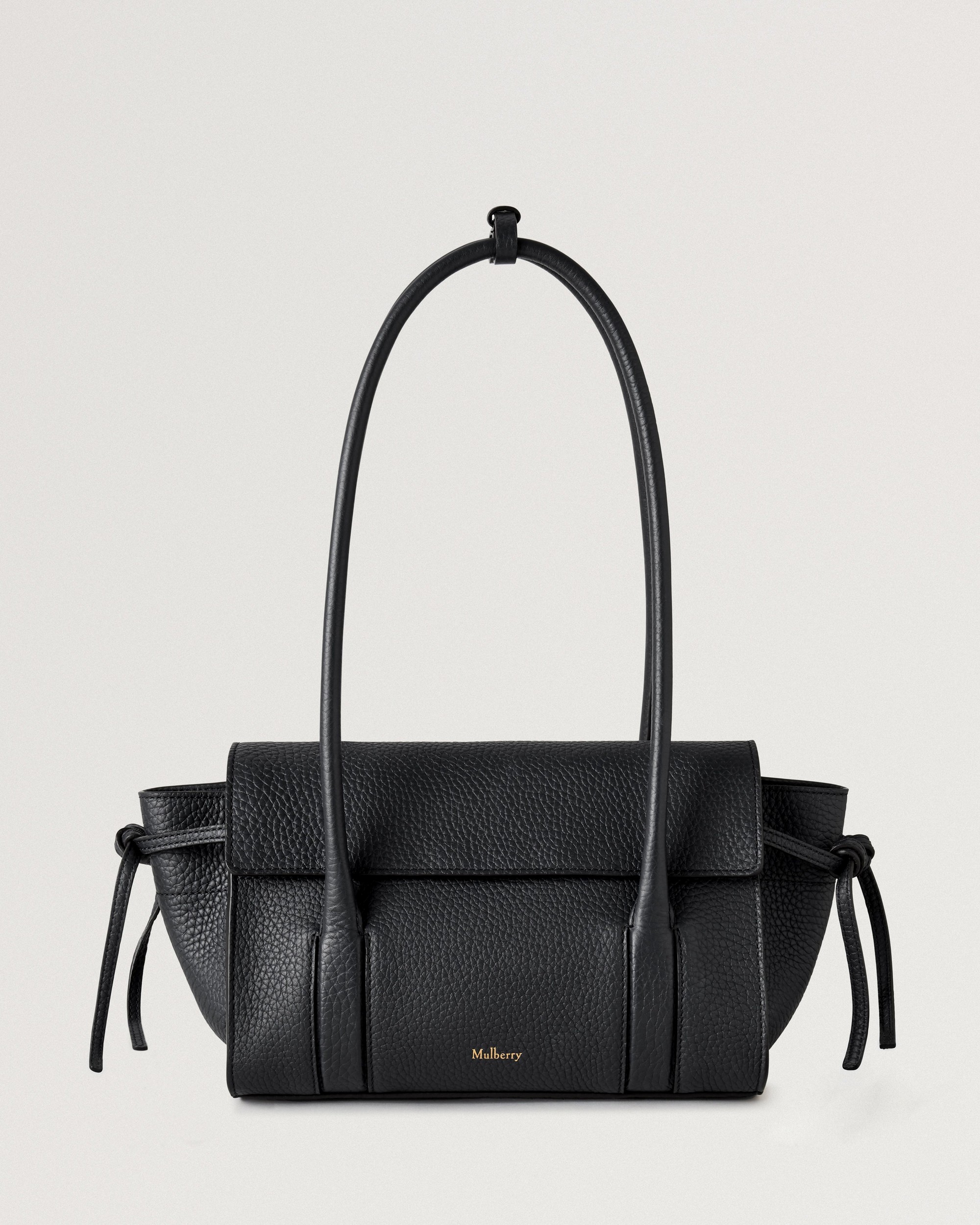 Mulberry | ミニ ソフト ベイズウォーター | ブラック ヘビーグレイン