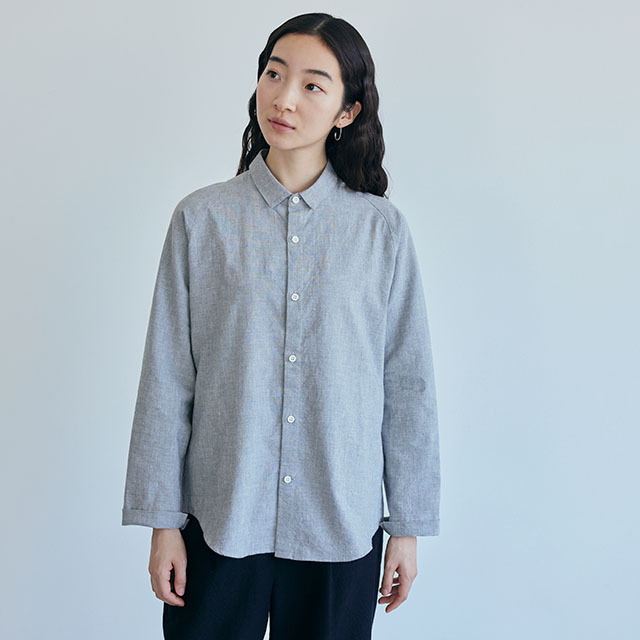 綿麻ラグランワークシャツ｜衣料品｜中川政七商店 公式サイト