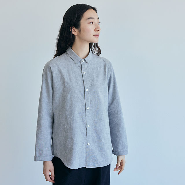 綿麻ラグランワークシャツ｜衣料品｜中川政七商店 公式サイト